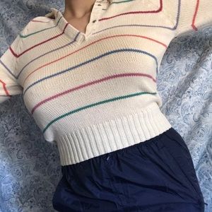 Striped knit top never worn!